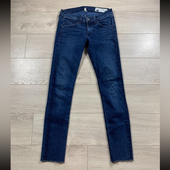 Rag & Bone Skinny Coronado Raw Hem Jeans - Picture 2 of 13